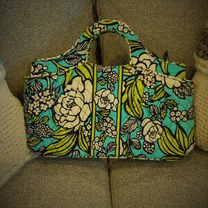 ✨Vera Bradley Teal & Cream Floral Handbag – Bold, Beautiful & Timeless!✨